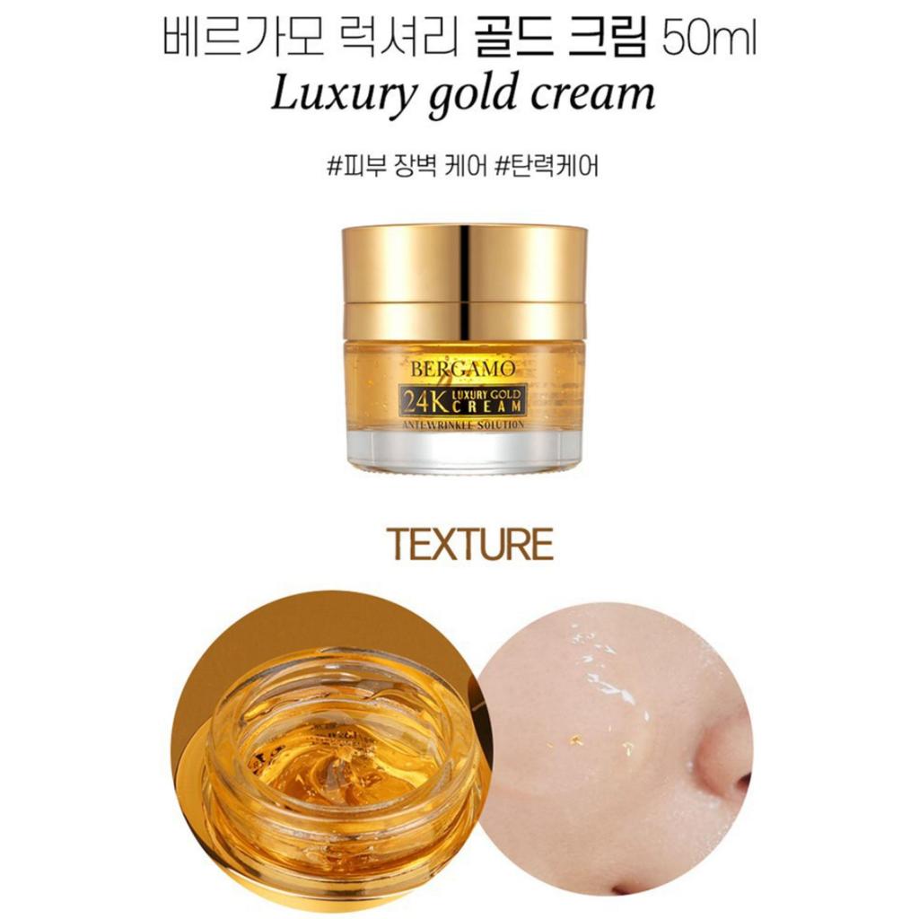Bergamo Luxury Gold Skin Care 9 Pieces Set
