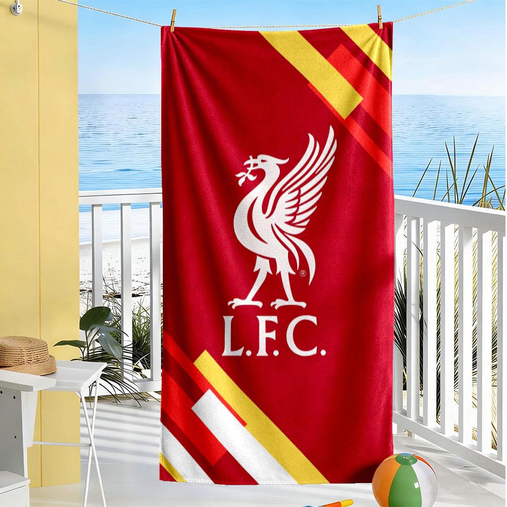 Liverpool F.C. Plážová osuška Super měkké mikrovlákno Rychleschnoucí látka Pohodlná Lehká