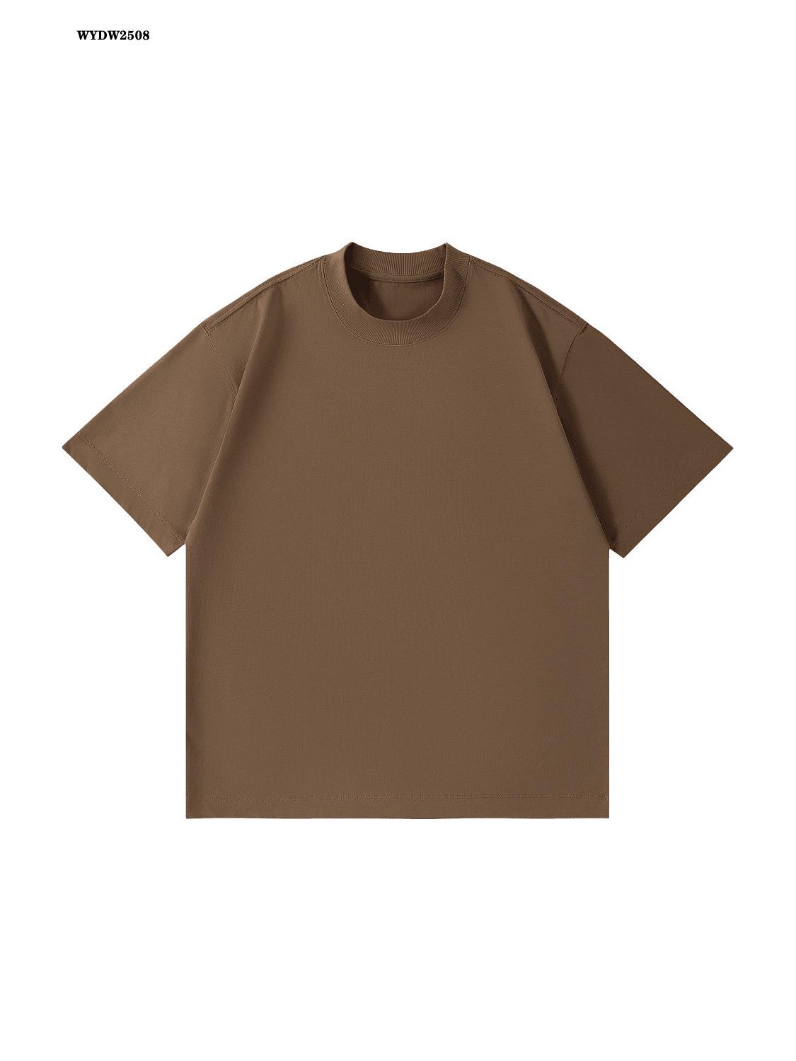 

Men s Trendy Heavyweight Double Yarn Cotton T-Shirt - 250g, Small Neckline, Pure Cotton, Short Sleeve M