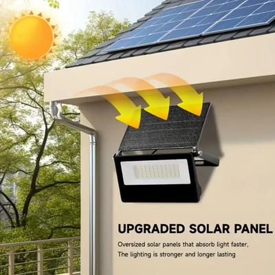 Human Body Sensor Solar Garden Floodlight Foldable Design Auto on/Off Garden LED Adjustable Rust Prevention Foldable Wall Lamp