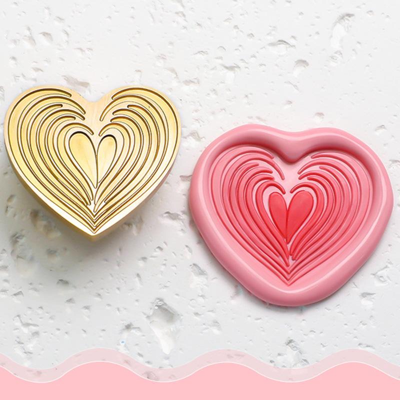 Pieczątka z serii Heart Stamp Wax Seal Głowa pieczątki Fire Paint do scrapbookingu Koperta Zaproszenie ślubne Opakowanie na kartę podarunkową urodzinową
