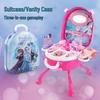 Frozen Princess Role Play Jewelry Set & Dressing Table Suitcase - Perfect Birthday Gift for Kids