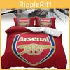 Football Print Arsenal Duvet Cover Pillowcase Christmas Bedding Three Piece Set