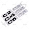 3D Silver/Black C2 C4 C5 Rear Trunk Emblem Badge Car Styling Rear Trunk Stickers C2 C4 C5 Emblem Tailgate Decal Accessories