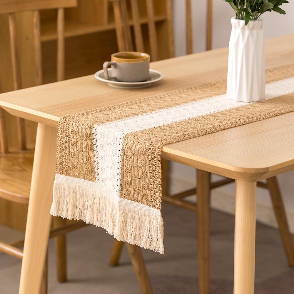 Cotton And Linen Table Runner For Wedding Decoration Festivals Easter Decoration 2025 Mariage Chemin De Table