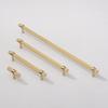 Antique Black Nickel Solid Brass Knurled T-Bar Handles Knobs for Furniture Cabinets Kitchens Drawers Wardrobes Dressers Bedroom