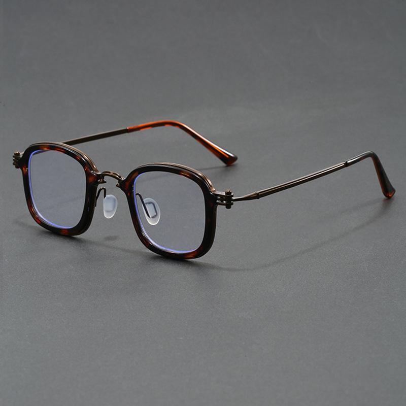 

Retro Anti-Blue Light Glasses For Men Luxury Round Frame Transparent Lens Blue Light Barrier Glasses For Men Women Metal Glas