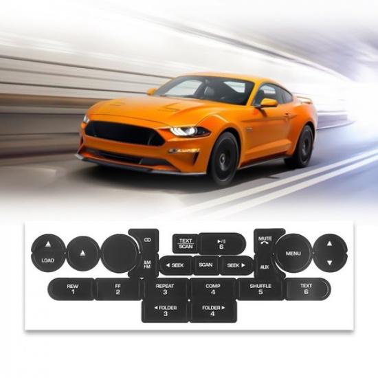For FORD MUSTANG RADIO STEREO BUTTON REPAIR STICKERS DECALS EOA