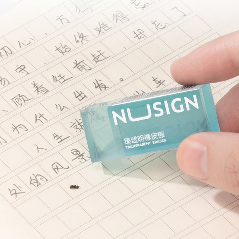 Cute Soft Erasers Transparent Eraser Ins Simplicity Solid Color Eraser Wipe Clean Eraser Lovely Student Stationery Supplies