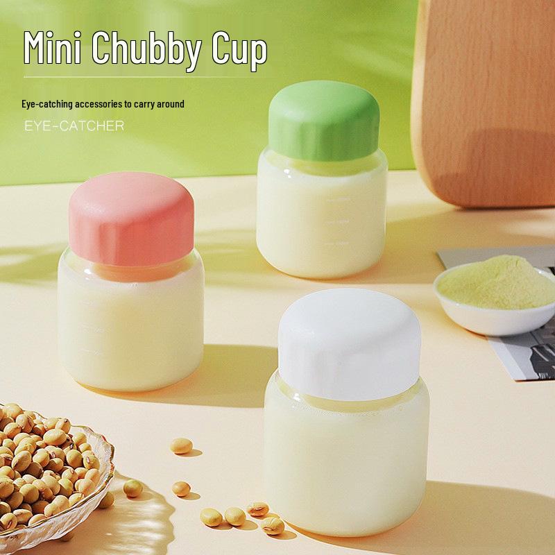 Little Red Book Creative Chubby Glass Cup - Mini Water, Coffee, Milk & Gift Cup for Household Use