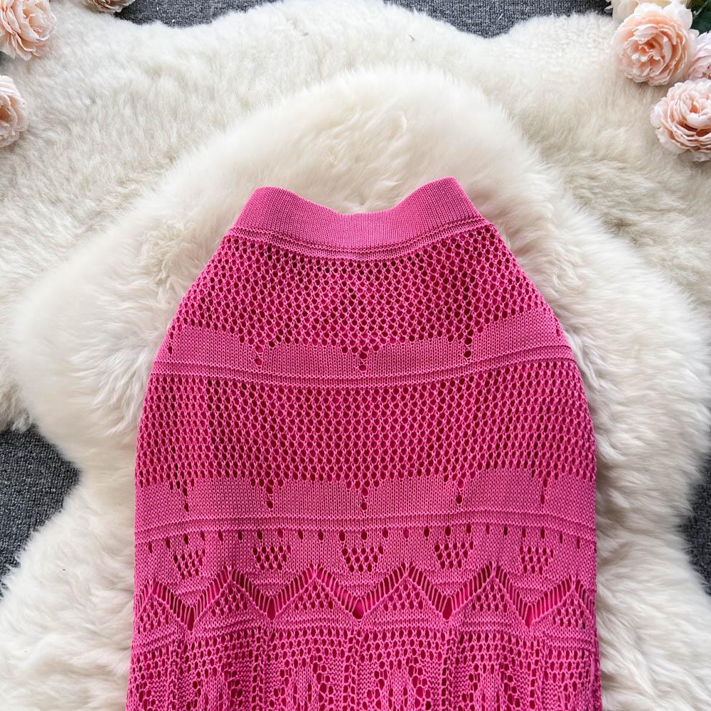 Autumn and Winter New Korean Medium-length Paragraph Elastic Hip Hook Flowers Wisp Niche Irregular Half-body Skirt