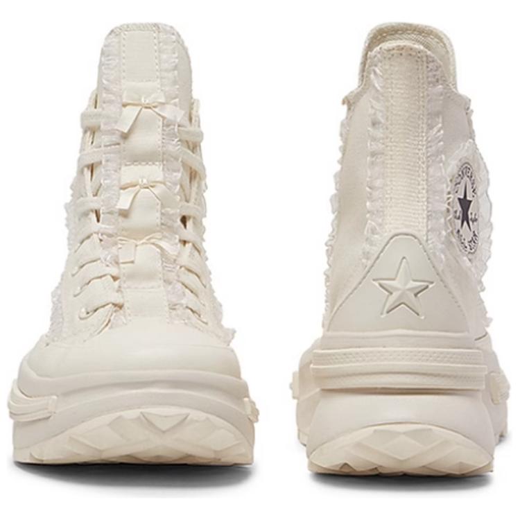 New Converse Run Star Legacy Cx Platform High Ruffles & Bows Egret A10027C