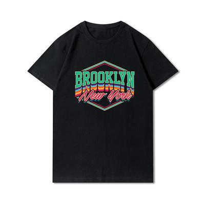 Harajuku Graphic Print T-Shirt 90S Vintage Women T Shirts Brooklyn Summer Oversized Tees Streetwear Gothic Punk Tops