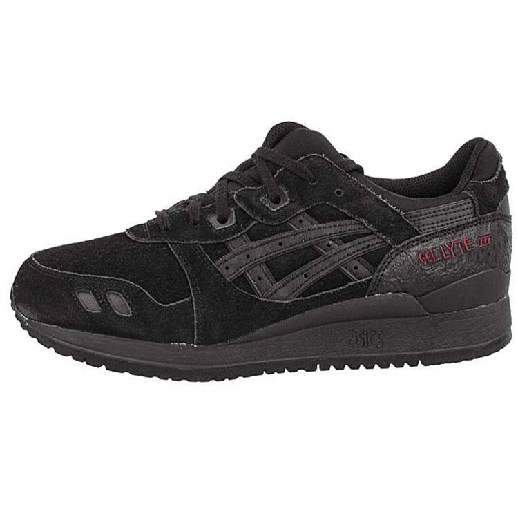 Asics Gel-Lyte 3 Trendy Cool Durable Low-Top Running Shoes Men Sneaker Black H63SK-9090