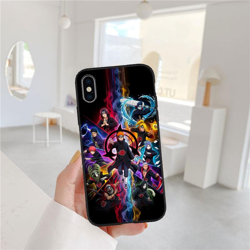 LO10 Anime Naruto Akatsuki Soft Shell Phone Case for Xiaomi Poco C40 C50 C51 C55 C65 C71 C75 F3 F5 F6 F7 M2 M3 Pro Ultra
