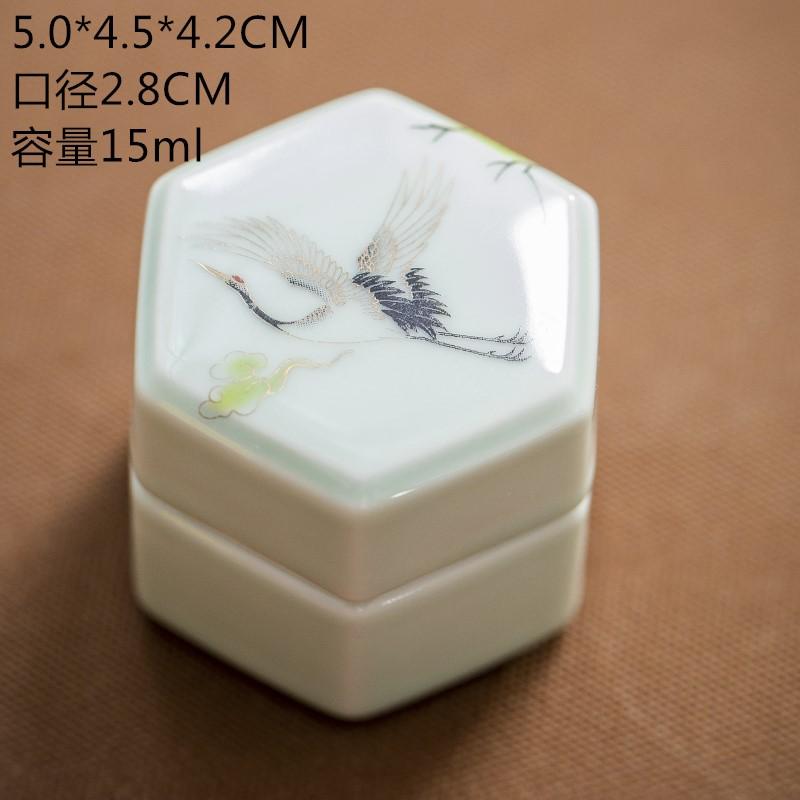 Tea Coffee Sugar Storage Jar China Crafts Decoration Mini Ceramic Jar Kitchen Storage Bottles & Jars Containers Home Decor New
