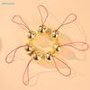 Good Luck Brass Bell Ornaments – Red String Hanging Bells for CNY, Garden & Window Decor