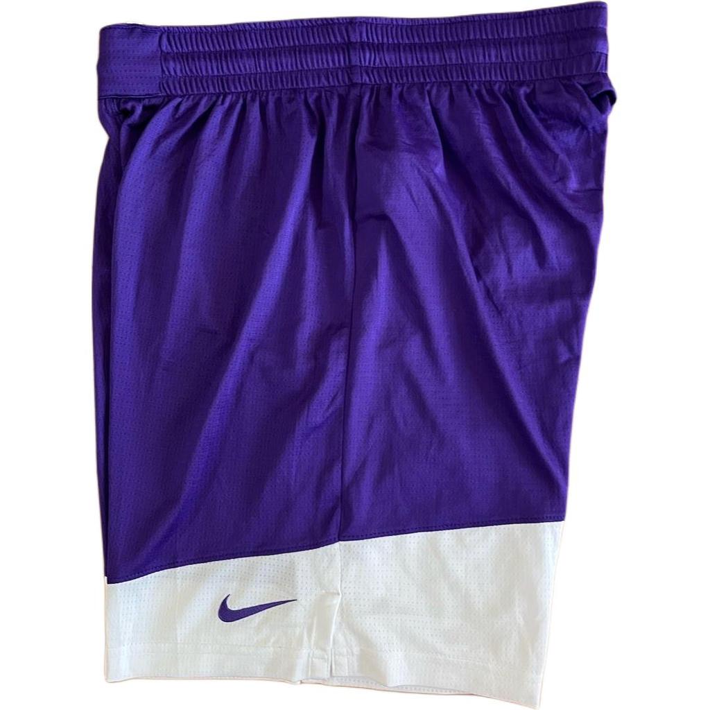 Nike Color Block Logo Elastic Five-Point Basketball Shorts Men Shorts Purple 867769-546
