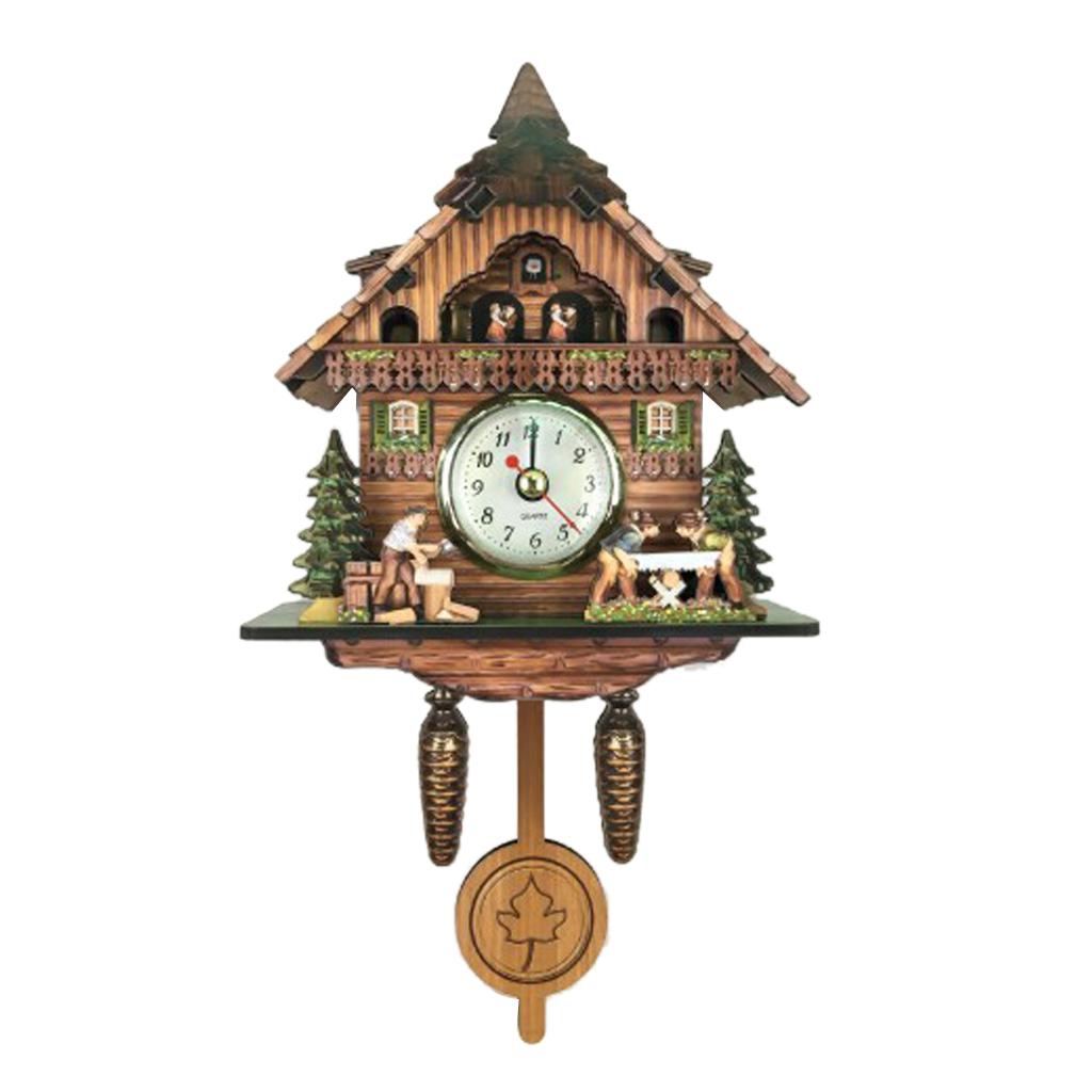 Carved Cuckoo Wall Clock Pendulum