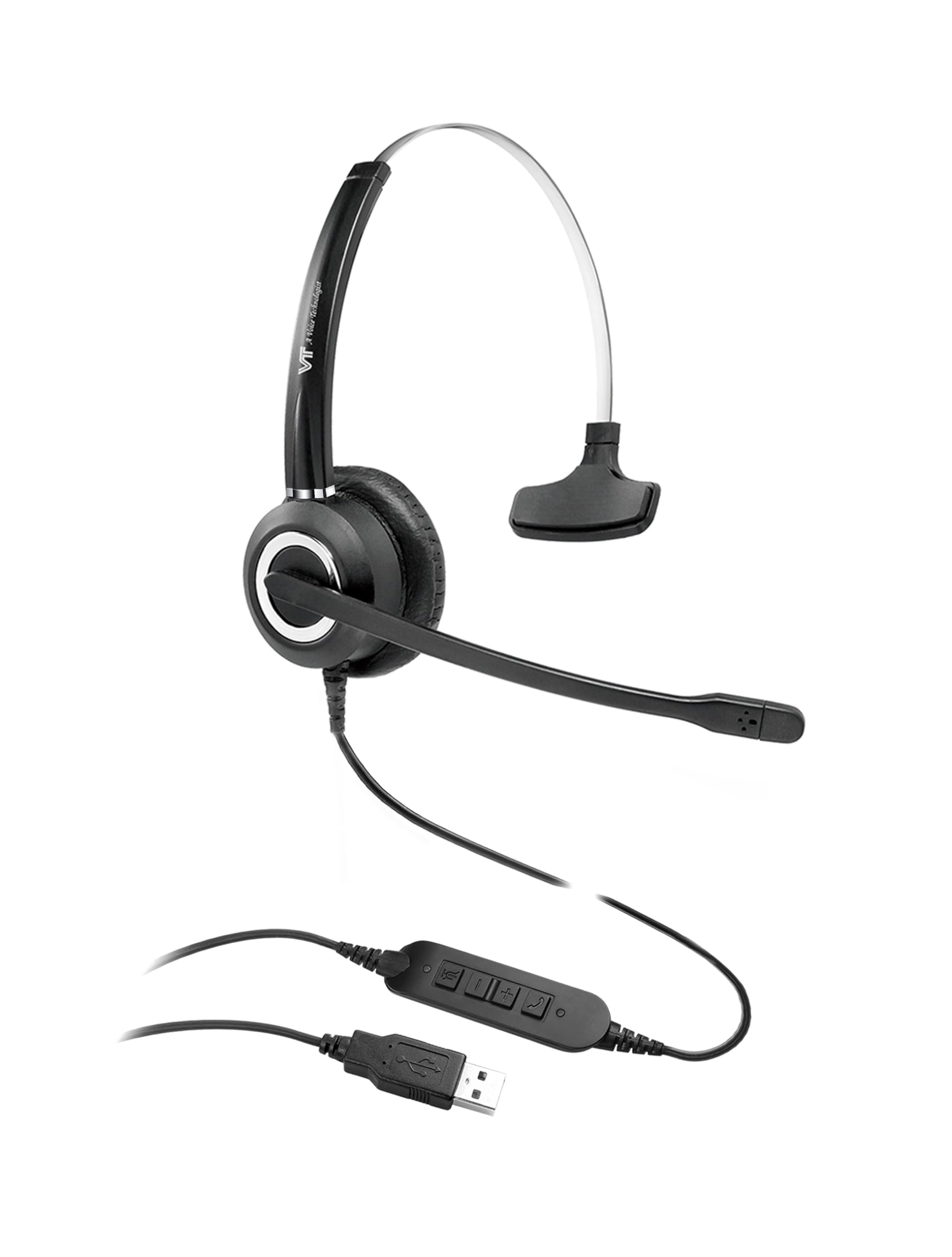 

Гарнитура VT6200 ENCx2 с одним наушником UC USB(03) USB-A чёрный