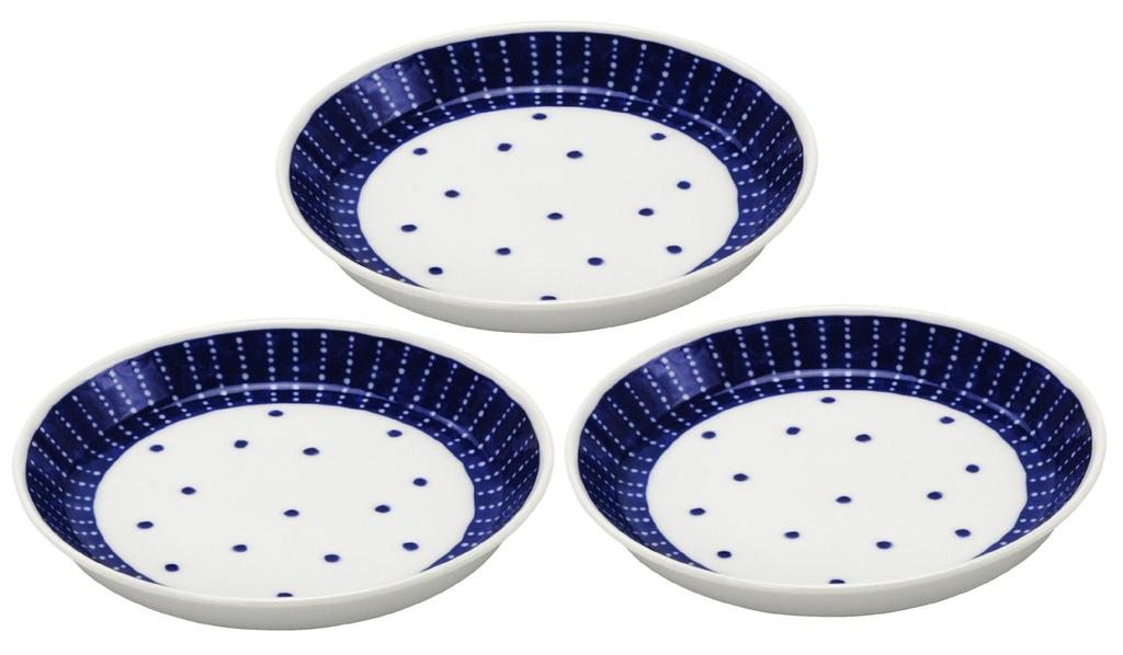 Mino Ware 4.5 Plates Set of 3 Soten 139582(3)