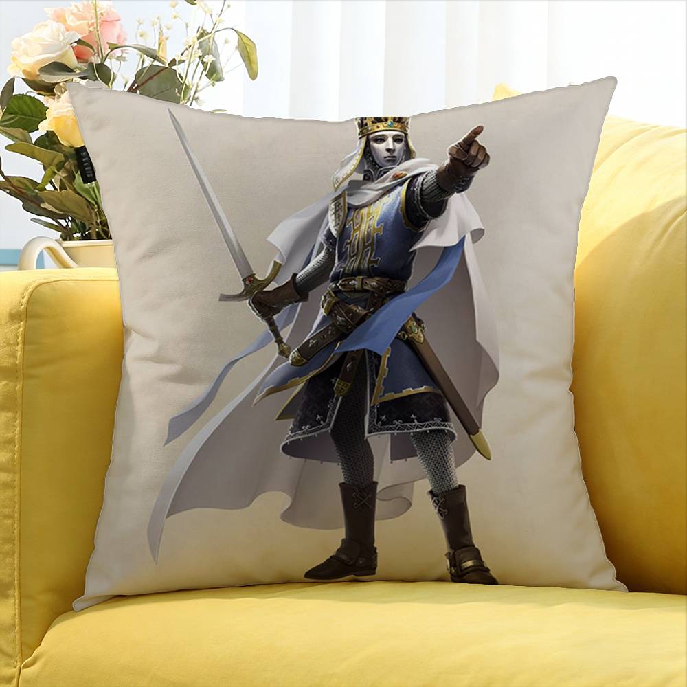Baldwin Iv King Of Jerusalem Various Sizes Square Pillow Case For Car Home Bedchamber Decor