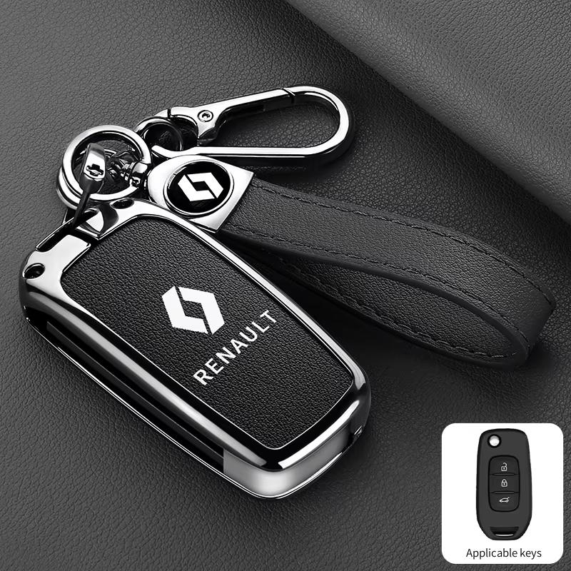2026 Hot For Renault Hub Caps Car Key Case Cover Key Bag For Renault RS Scenic Clio Laguna 2 3 4 5 Kangoo Fluence Megane Trafic