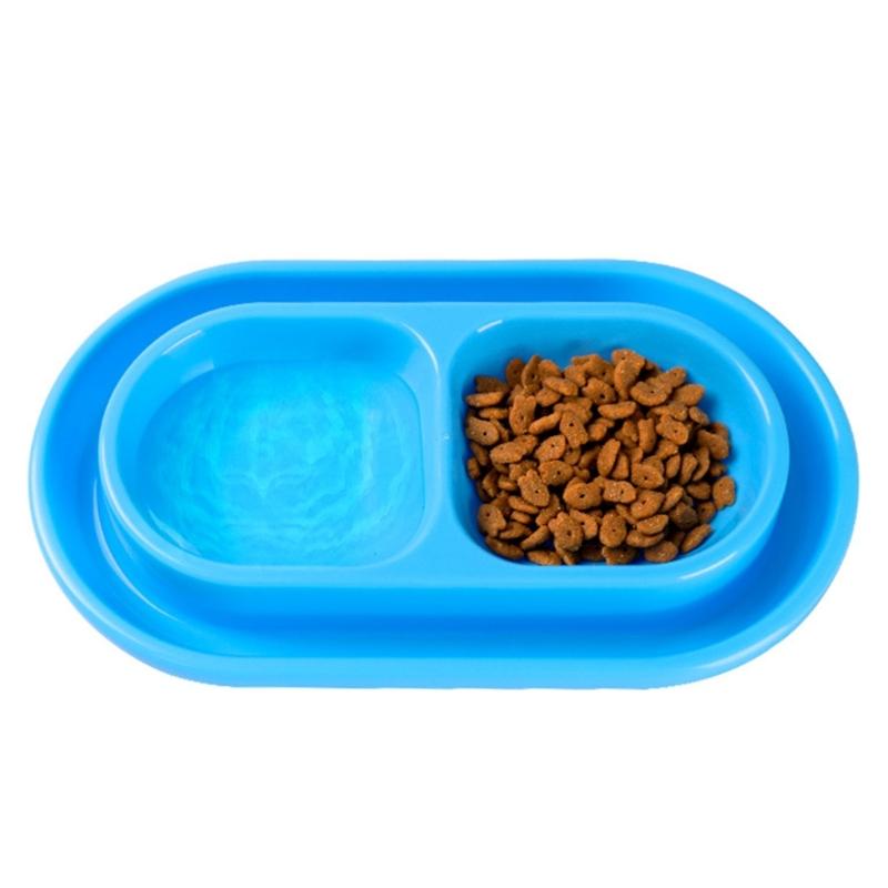 Ants Resistant Double Compartment Cats Feeders Bowl for Pet Food and Water Suitable for Indoor and Outdoor Use