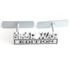 1Pc 3D Metal Stop War Edition Logo Car Front Grille Badge Side Fender Rear Trunk Emblem Sticker Decal