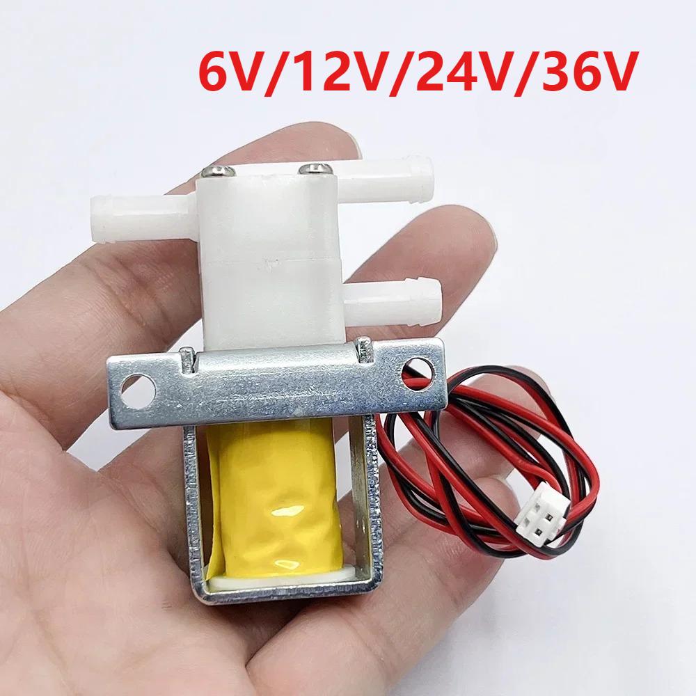 1 ud. Válvula Solenoide Eléctrica de 2 Posiciones y 3 Vías DC6V/12V/24V/36V N/O N/C para Control de Flujo de Agua/Aire