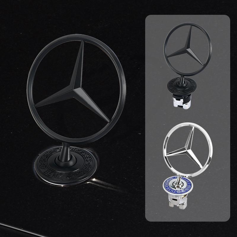 AABGV1 Car Bonnet Label Badge 3D Star Zinc Alloy Car Front Hood Emblem Mercedes Benz W203 W204 W205 W206 W212 W213 W222 W223 E300
