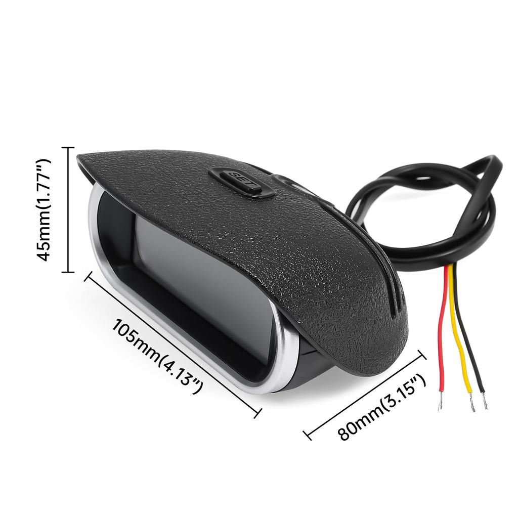 2 IN 1 Car Digital Voltage Meter & Fuel Level Gauge Voltmeter 0-190ohm Water Level Meter Universal Gasoline Meter Sensor 12/24V