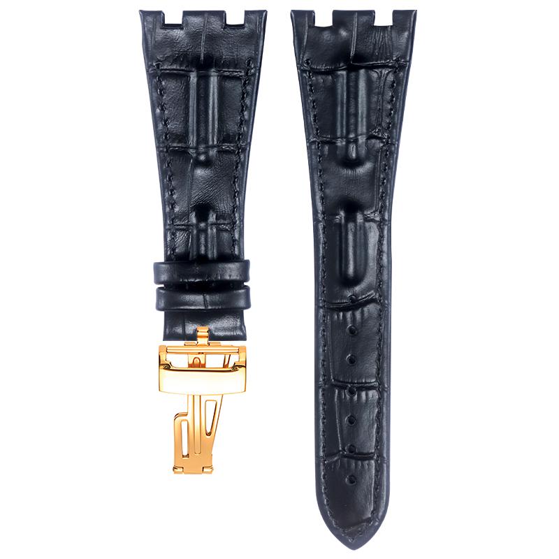 BRETA Echtes Leder Uhrenarmband für Audemars Piguet Royal Oak Offshore 15710 15703 26470 Armband für AP Faltschließe 28mm