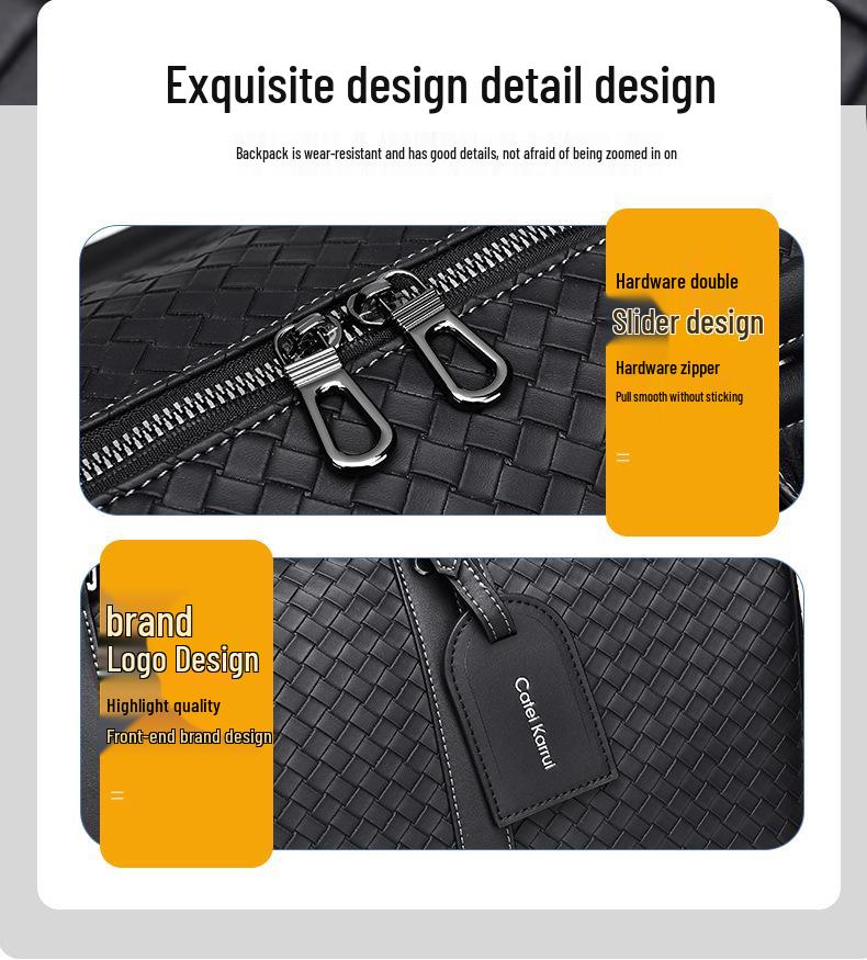 CateiKarrui Men's Large Capacity Business Travel Handbag