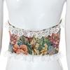 Vintage Floral Corset Vest Push Up Crop Tops Bustier Corset Top Lace Up Corset Top Strapless Bodice Corset Top