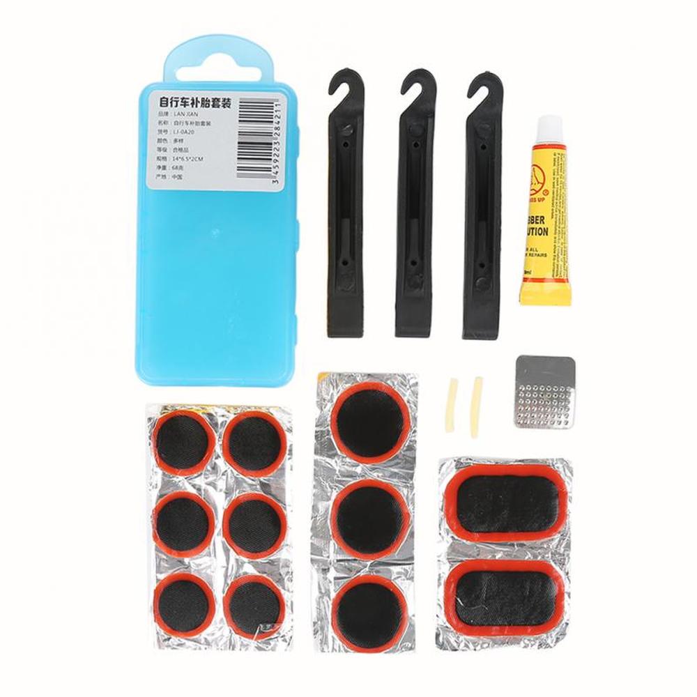 Tragbares Mountainbike Reparaturwerkzeug-Set Fahrradwerkzeug-Set für Radfahrer Fahrradwerkzeug-Kit für Mehrzweck-Notfall-Reifenreparatur