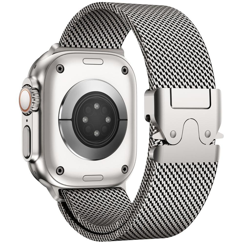 Milanese Mesh Loop for Apple Watch Band 49mm 46mm 45mm 44mm 42mm Stainless Steel Metal Strap for iWatch Series 10 9 8 7 Ultra 2