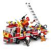 LEGO-Compatible Fire Engine & Firefighter Minifigure Set - 8 Model DIY Assembly for Kids