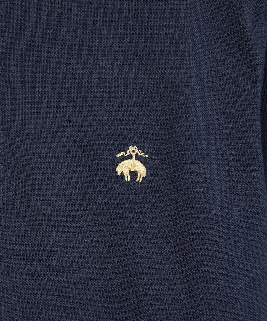 BROOKS BROTHERS Cotton Pique Polo Shirt (Navy) (Bbntmff302)