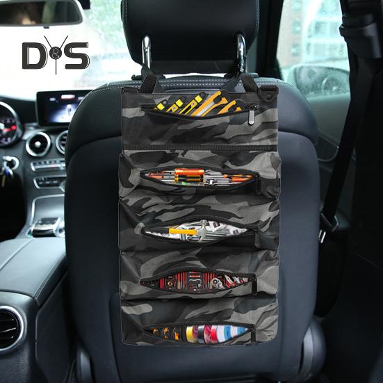 Geantă portabilă de depozitare a sculelor, mare, 5 compartimente, închidere cu fermoar, impermeabilă, rezistentă la apă, trusă de instrumente, pungă rulouă husă cu fermoar