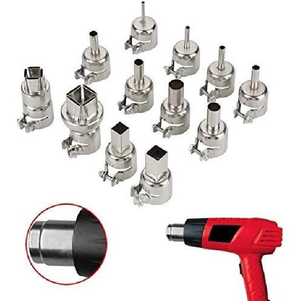 

Насадки для нагрева, 12 шт. Универсальный набор насадок для нагрева Горячие наконечники Жаростойкие насадки Инструмент Насадки для нагрева для пайки горячим воздухом серии 850