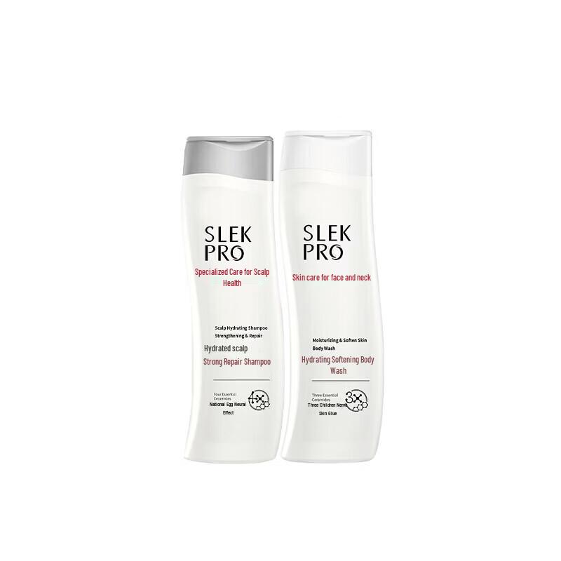 Slek Strengthening Repair Shampoo & Moisturizing Shower Gel Set