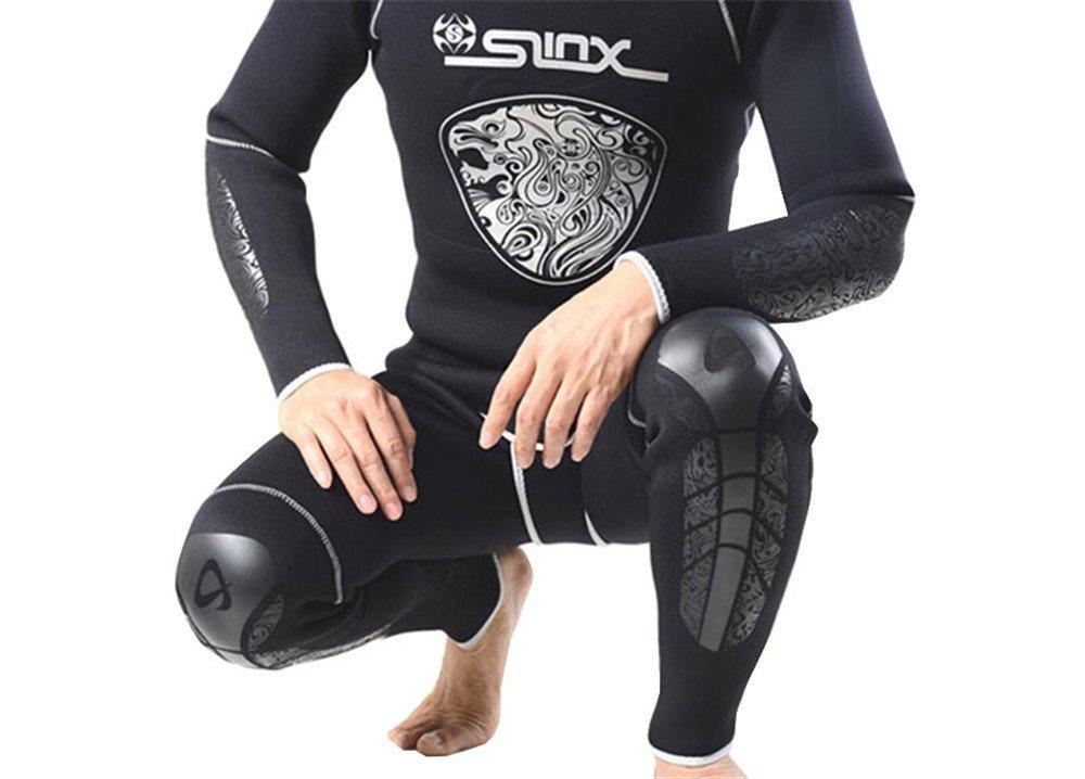 MORGEN SKY Men's 2-Piece 5mm Wetsuit for Spearfishing and Diving, Long Pants, 1301 (Bottoms Only, Size L)