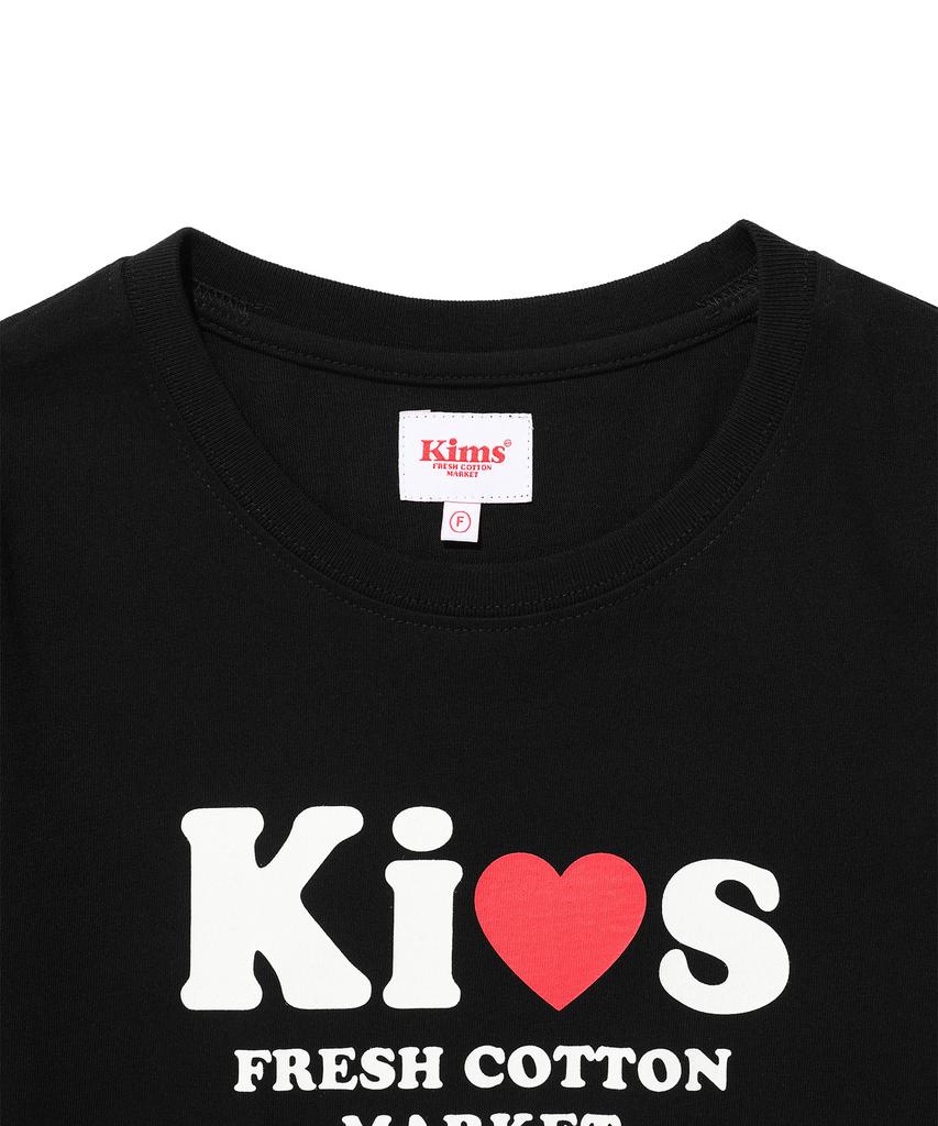 Kimseupeulesikoteunmakes I Love Kiss Tee Black