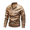 Herren Herren Lederjacke Herren Jugend Stehkragen Übergröße Herren Lokomotiv PU Lederjacke