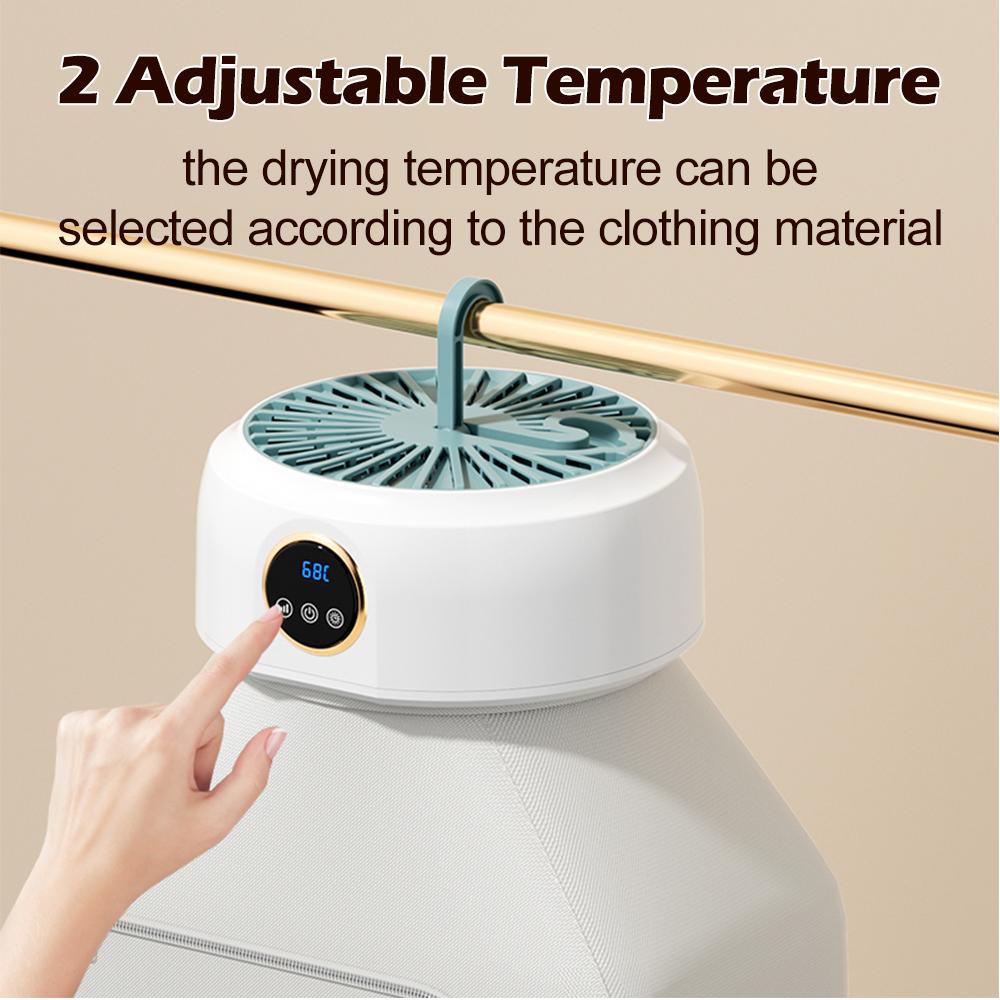 Portable Clothes Dryer Folded Drying Machine Electric Small Mini Dryer for Apartment Dorm RV Travel Timed Fast Drying