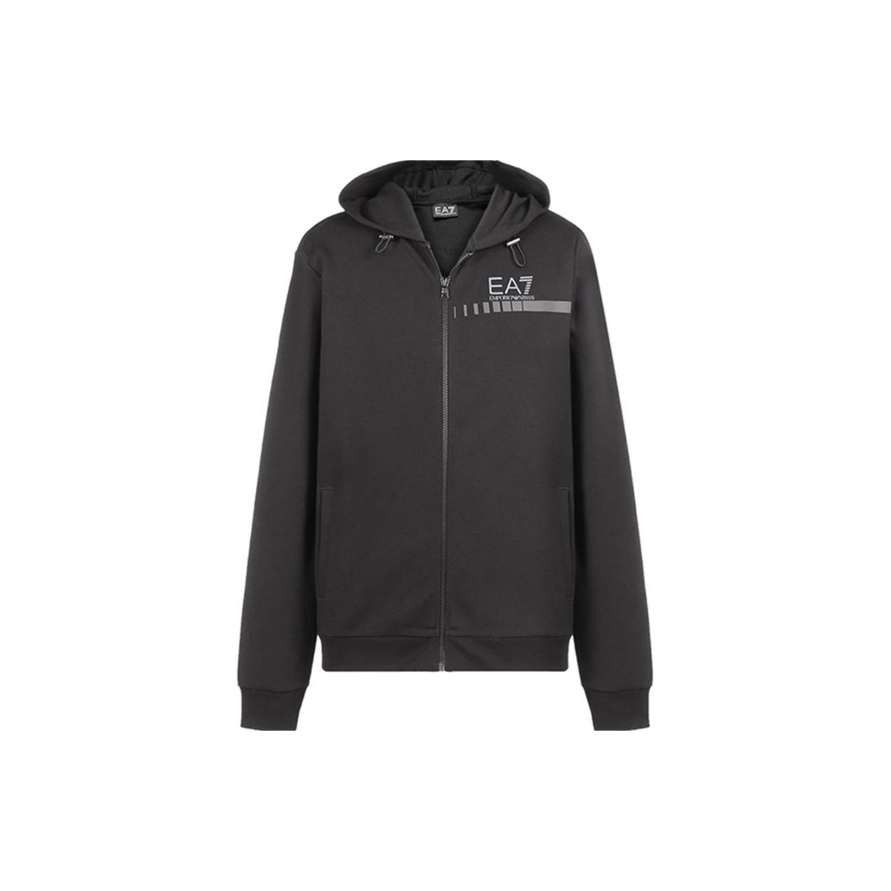 Emporio Armani Ea7 Jas met Print en Capuchon Heren Jassen Zwart 6HPM82-PJ8NZ-1200 M