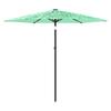 Vidaxl Parasol Ogrodowy Na Stalowym Słupku, Zielony, 268X268X226 Cm