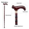 Brown Wooden Single Joint Fashion Walking Stick Decorative Cospaly Cane Halloween Mace Crutch  Wand Crosier 92cm