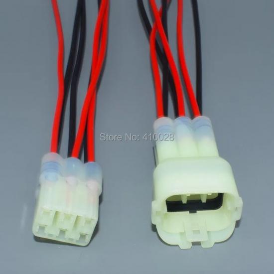 worldgolden 6 Pin HM 090 Male Female Motorcycle Connector Electrical Connector for Toyota 6189-6171 6180-6181